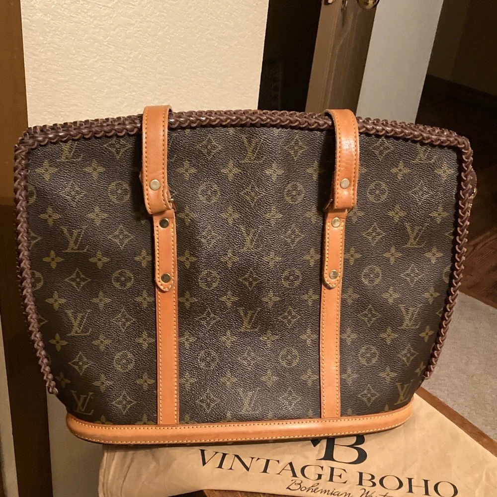 Vintage Boho Louis Vuitton Tote Bag w/Dust Bag EUC - Picture 5 of 12